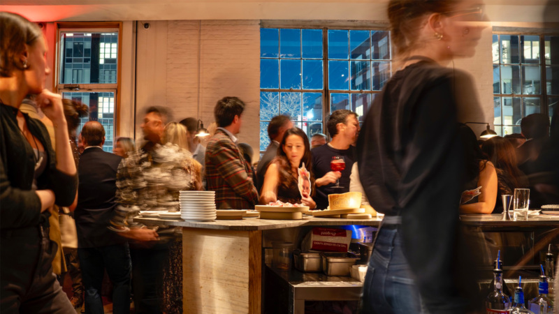 A dinner scene at Lilia