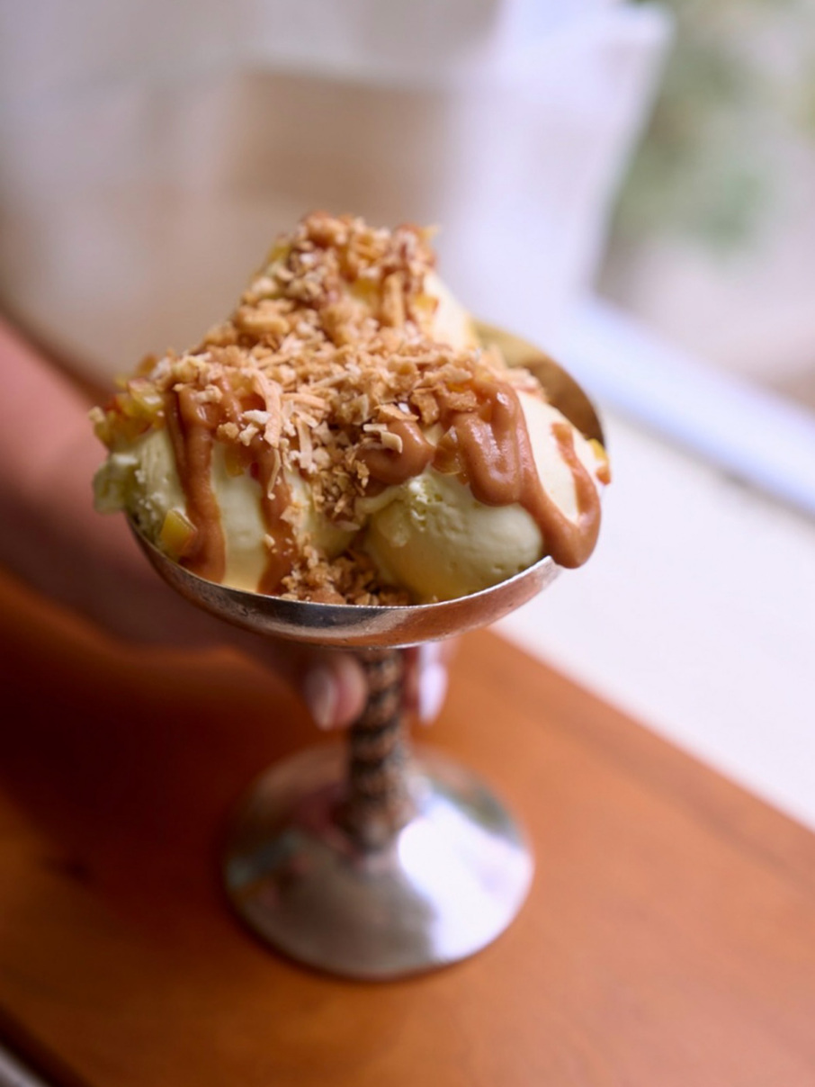 Merci ice cream sundae