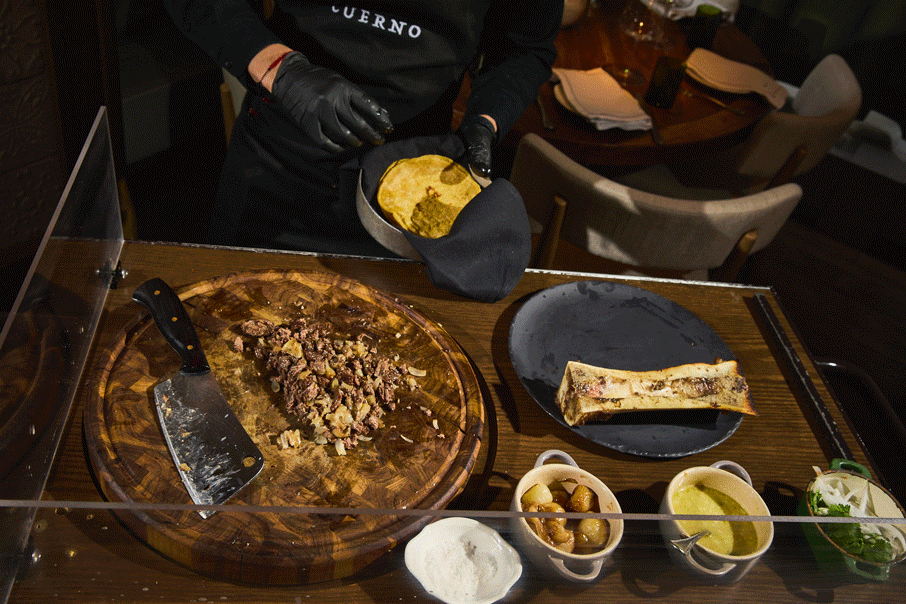 The 'Taco Taquero' at Cuerno