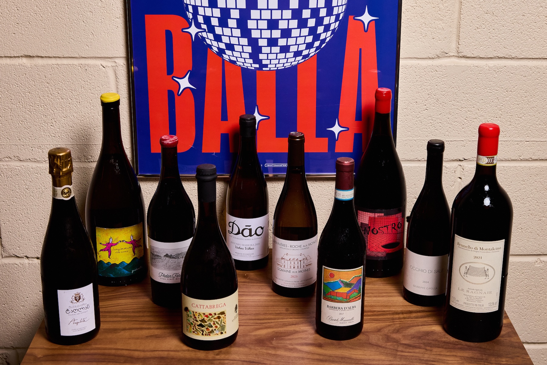 Bottles of wine at Balera