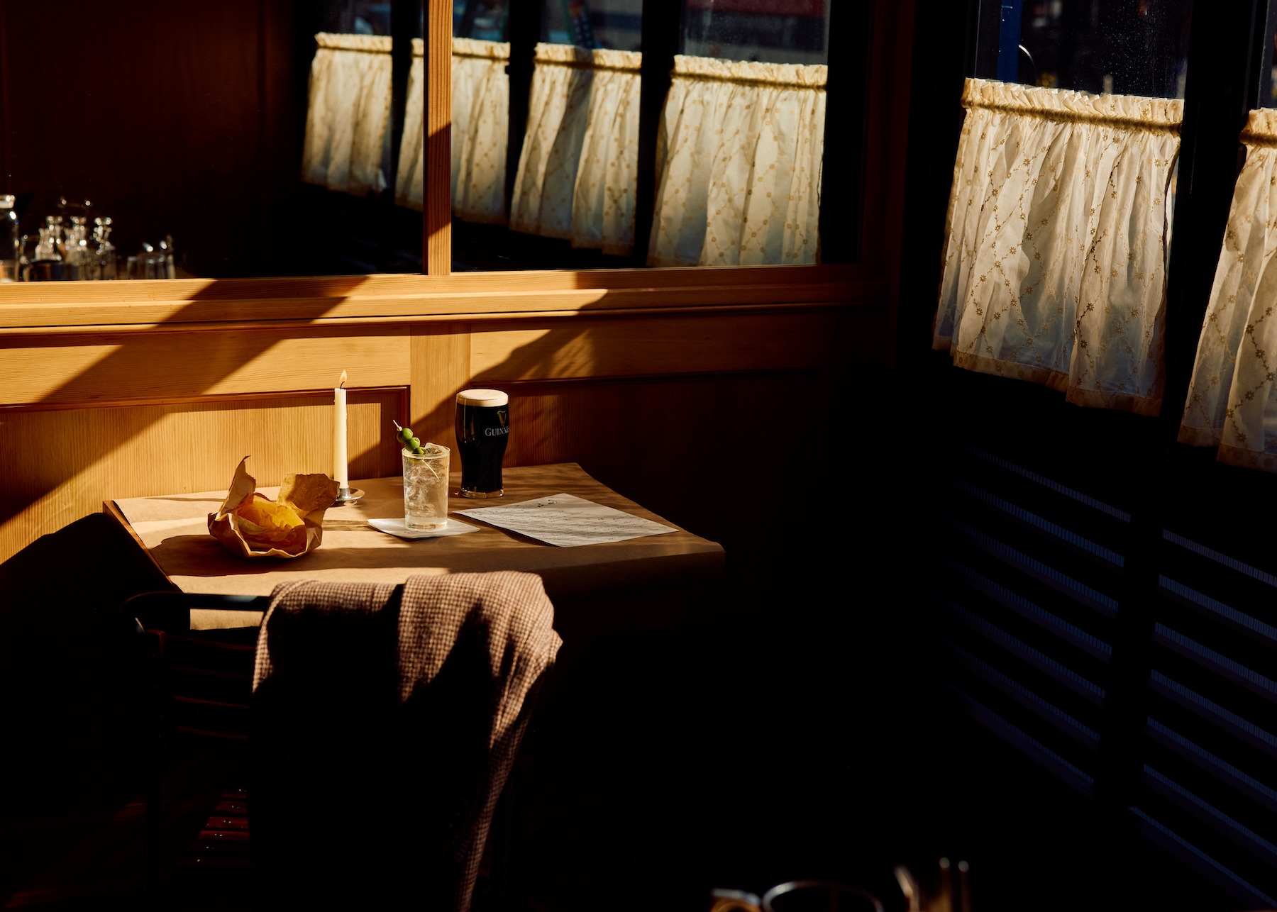 A table scene at Dean's