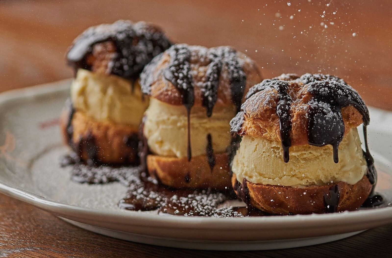 Profiteroles at Petit Pomeroy