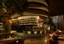 fancy bar in a restaurant