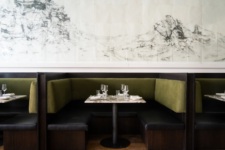 One of the booths at Mister Jiu's