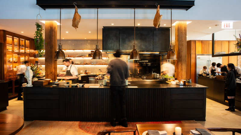 The open kitchen at Smyth