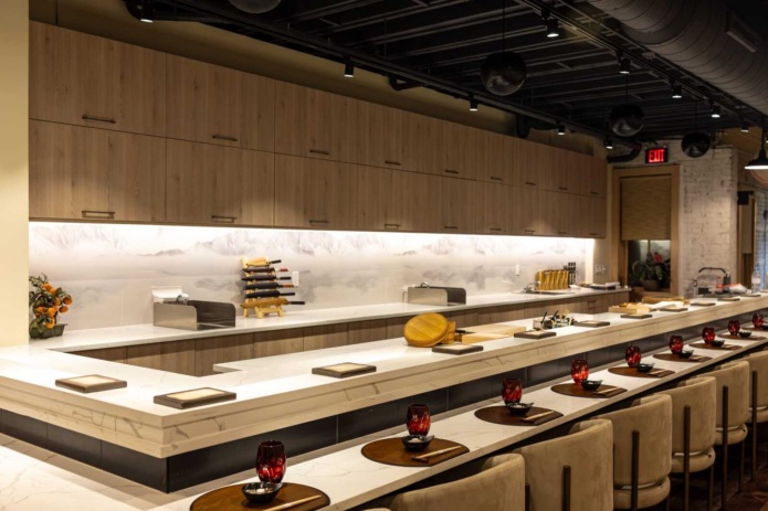 Counter service is set at Omakase @ Barracks Row