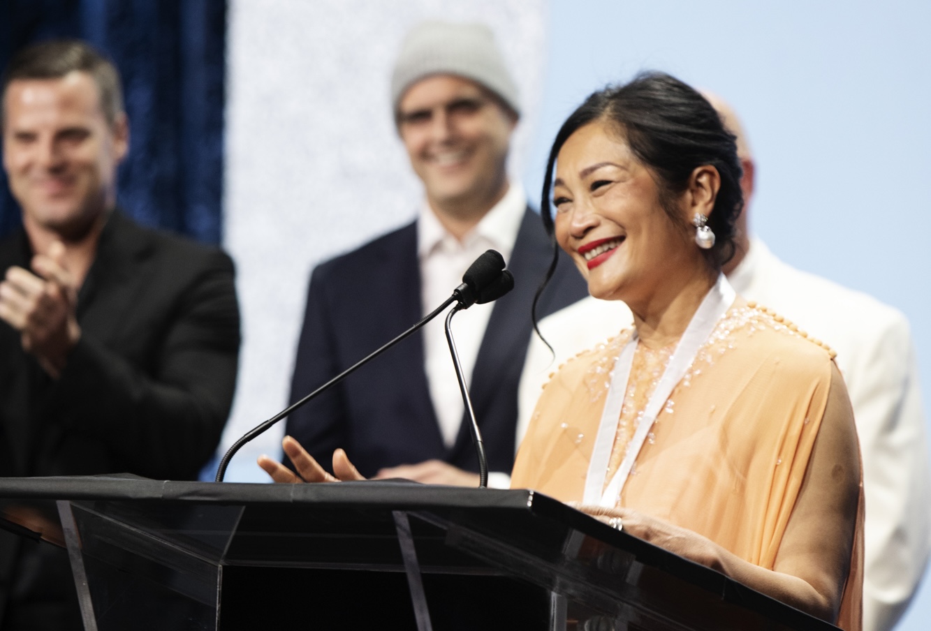 Chutatip "Nok" Suntaranon speaks onstage during the 2026 James Beard Restaurant And Chef Awards on June 15, 2026 in Chicago, Illinois