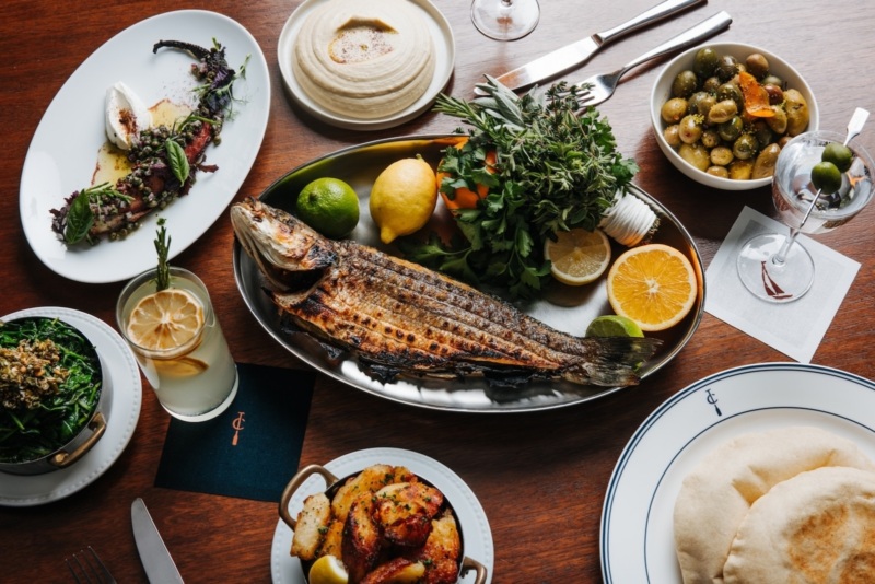 A spread at The Crossing