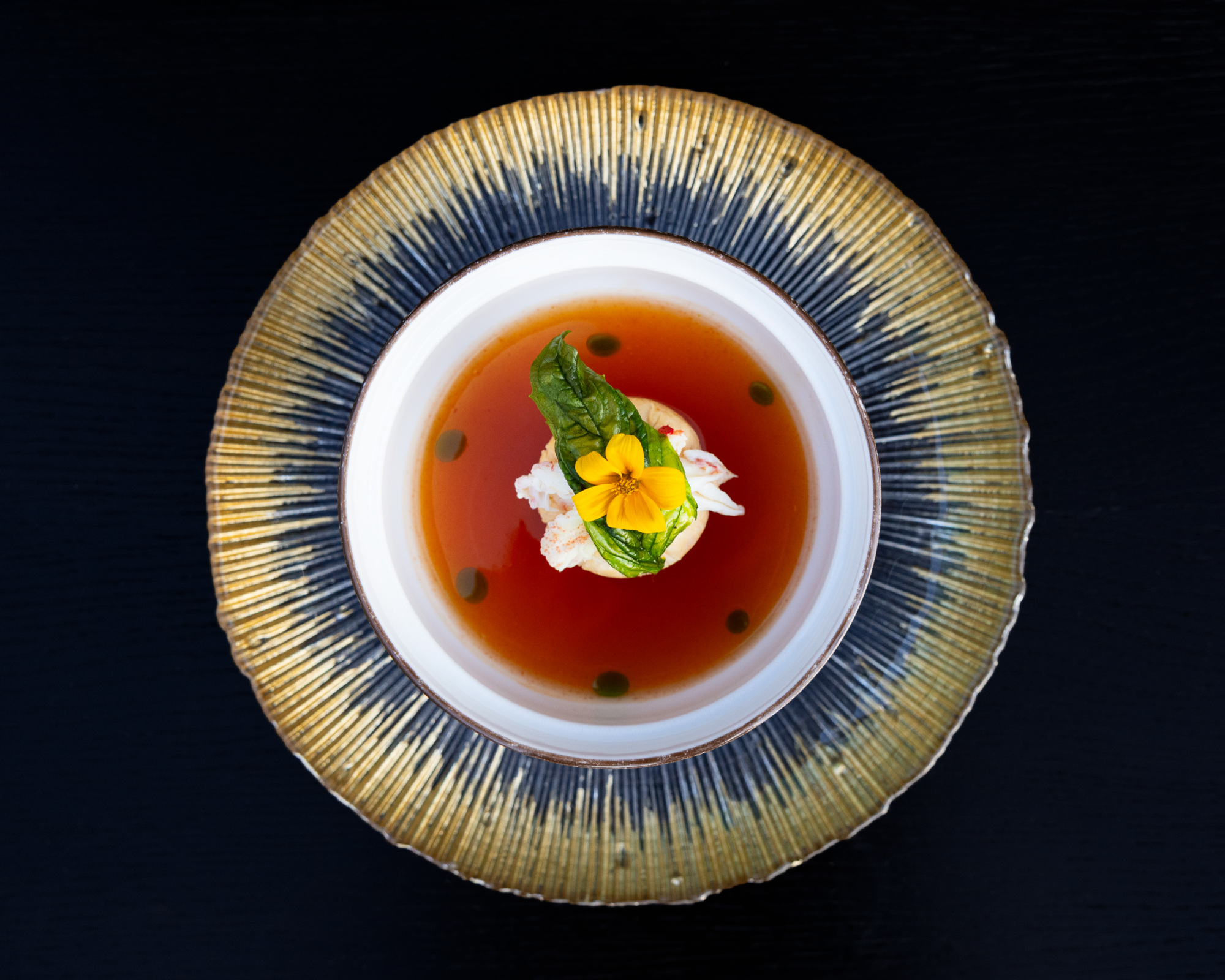 Tomato dashi broth at n/naka