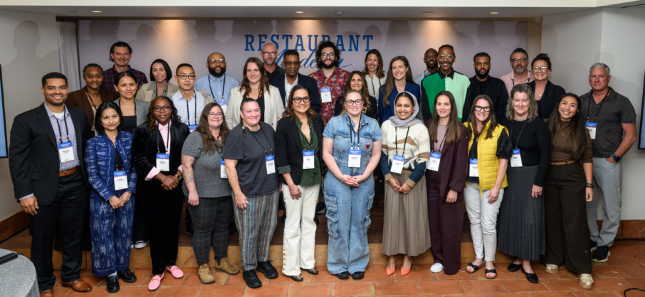 Group photo of restaurant professionals